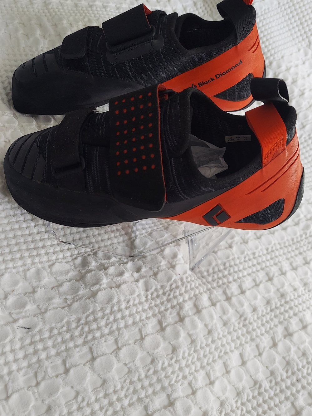 Black Diamond Men’s Black and Orange Climbing Shoes